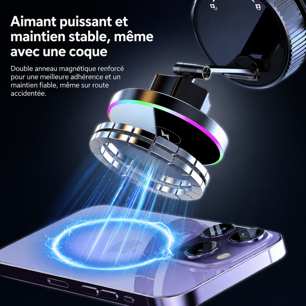 RIMKA MagHold support magnétique renforcé pour smartphone avec coque